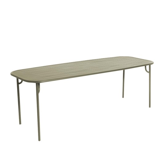Petite Friture Week-End tuintafel 220x85cm - tafelblad met latten