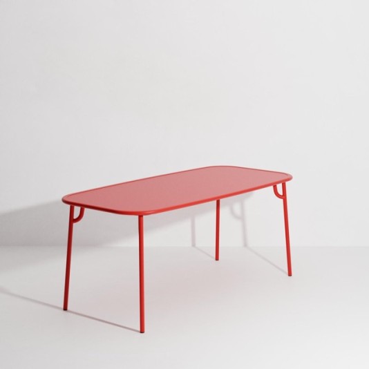 Petite Friture Week-End tuintafel 180x85cm - met massief tafelblad