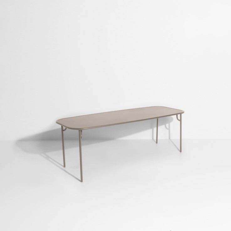 Petite Friture Week-End tuintafel 220x85cm - met massief tafelblad