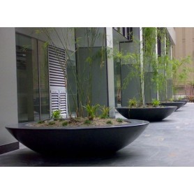 Polyester plantenbak Ceder Ø200x40cm