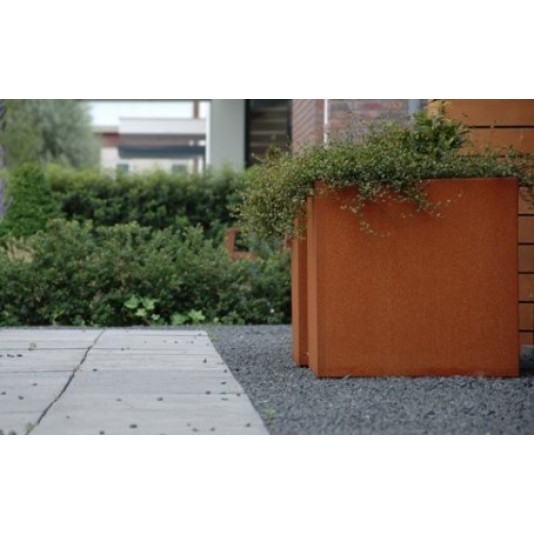 Cortenstalen plantenbak 100x100x100cm