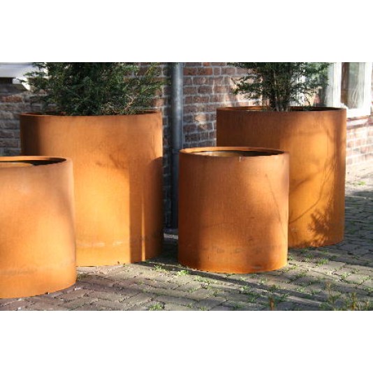 Cortenstalen plantenbak Circum Ø80x80cm