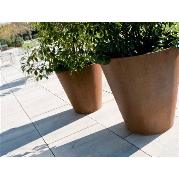 Cortenstalen plantenbak Conic Ø100x80cm