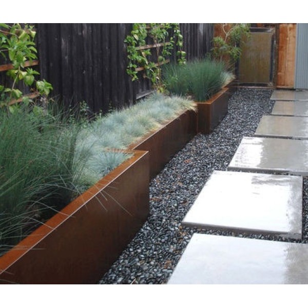 Cortenstalen plantenbak 200x50x60cm