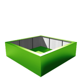 Polyester plantenbak 200x200x60cm