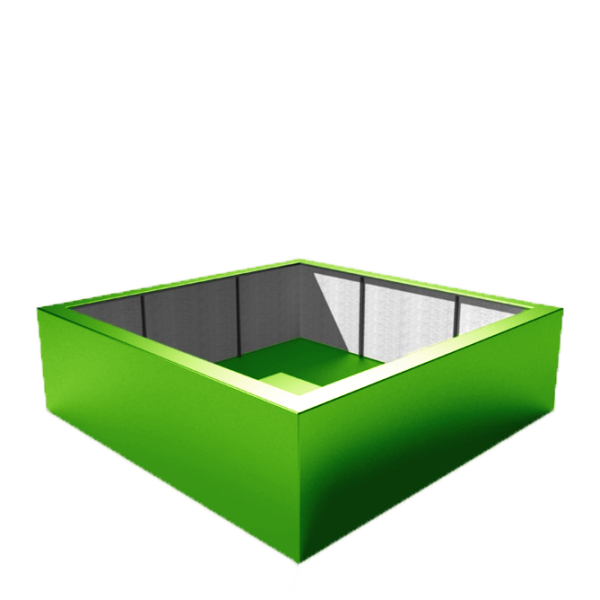 Polyester plantenbak 200x200x60cm