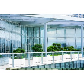 Polyester plantenbak Shape 130x126x60cm