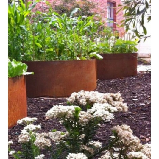 Cortenstalen plantenbak Circum Ø100x80cm