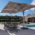 Scolaro Dual "V" zweefparasol 300x600cm
