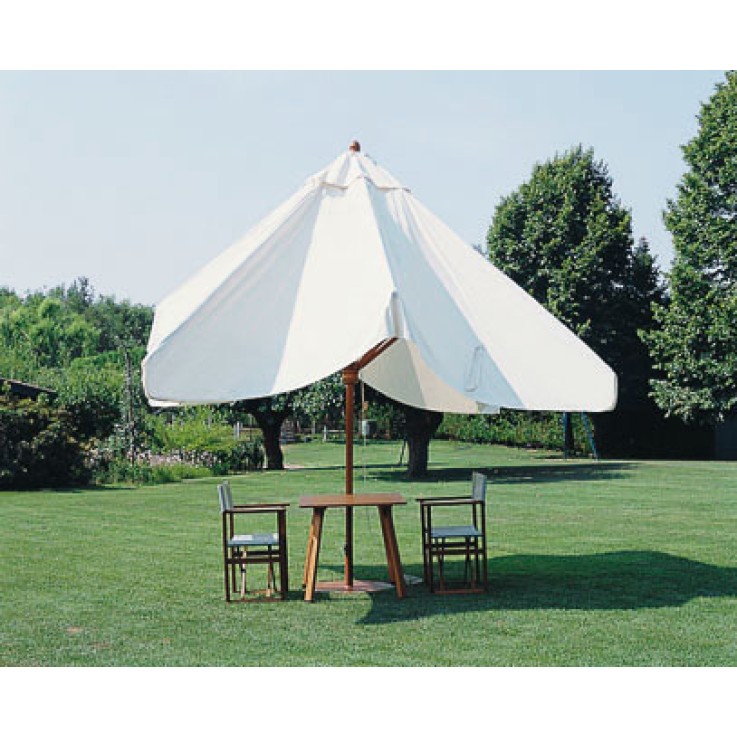 Scolaro Palladio Telescopic parasol rond Ø500cm - hardhout