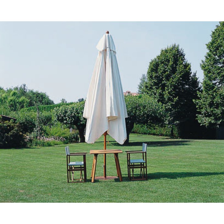 Scolaro Palladio Telescopic parasol rond Ø500cm - hardhout