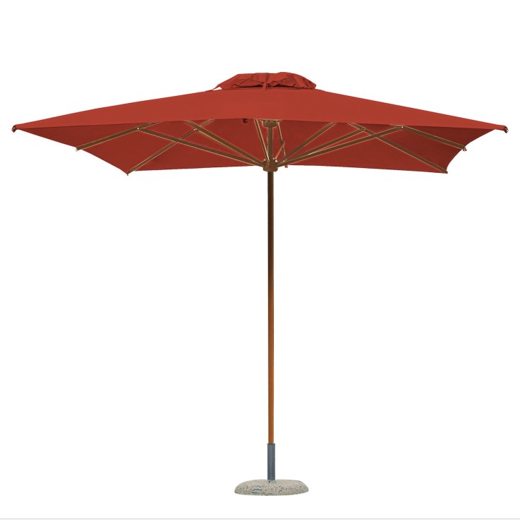 Scolaro Palladio Telescopic parasol 400x400cm - hardhout