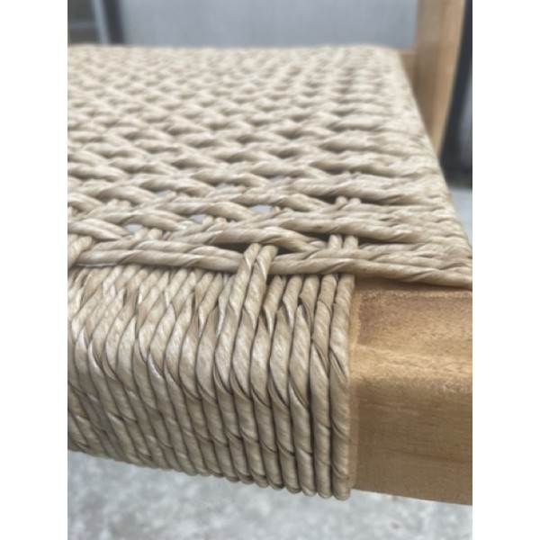 Swan Aguila tuinstoel zonder armleuningen - teakhout met wicker zitting