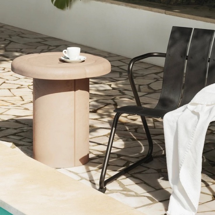 Mater ocean set - zwart - 2 stoelen en een tafel Mater ocean set - zwart - 2 stoelen en een tafel