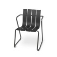 Mater ocean set - zwart - 2 stoelen en een tafel Mater ocean set - zwart - 2 stoelen en een tafel
