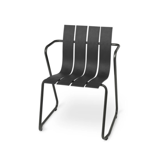 Mater ocean set - zwart - 2 stoelen en een tafel