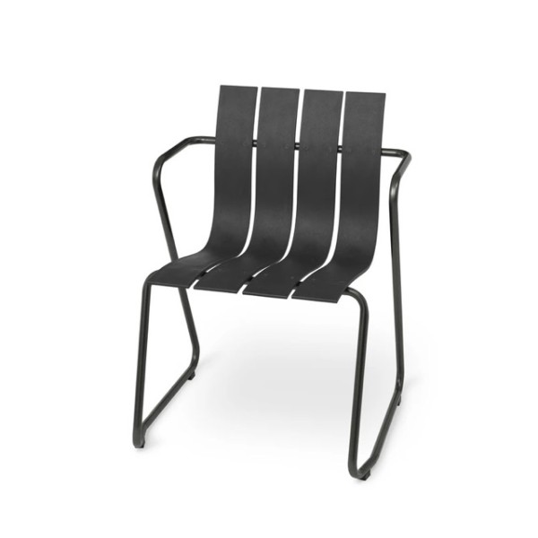 Mater ocean set - zwart - 2 stoelen en een tafel