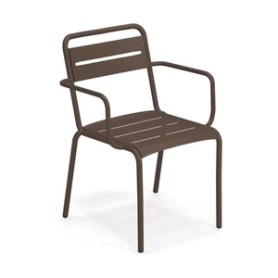Emu Star Tuinstoel met Armleuning - Bruin - 1 stuk