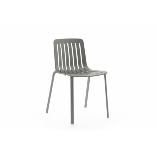 Magis Plato Tuinstoel zonder armleuning - grijs - per 2 stuks