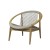Onbehandeld teak - Dune white touw 