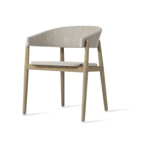 Vincent Sheppard Mona dining tuinstoel - teakhouten onderstel