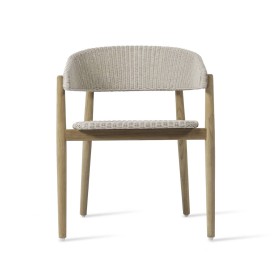 Vincent Sheppard Mona dining tuinstoel - teakhouten onderstel Vincent Sheppard Mona dining tuinstoel - teakhouten onderstel