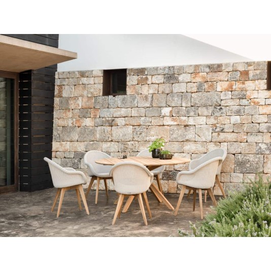 Vincent Sheppard Noa dining ronde tuintafel - teakhout Ø150cm